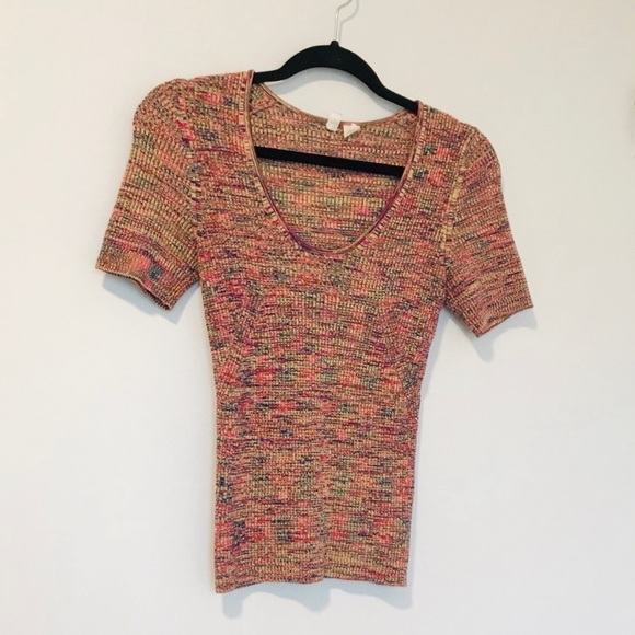 Anthropologie Moth Multicolour Ribbed Sweater - Picture 2 of 5